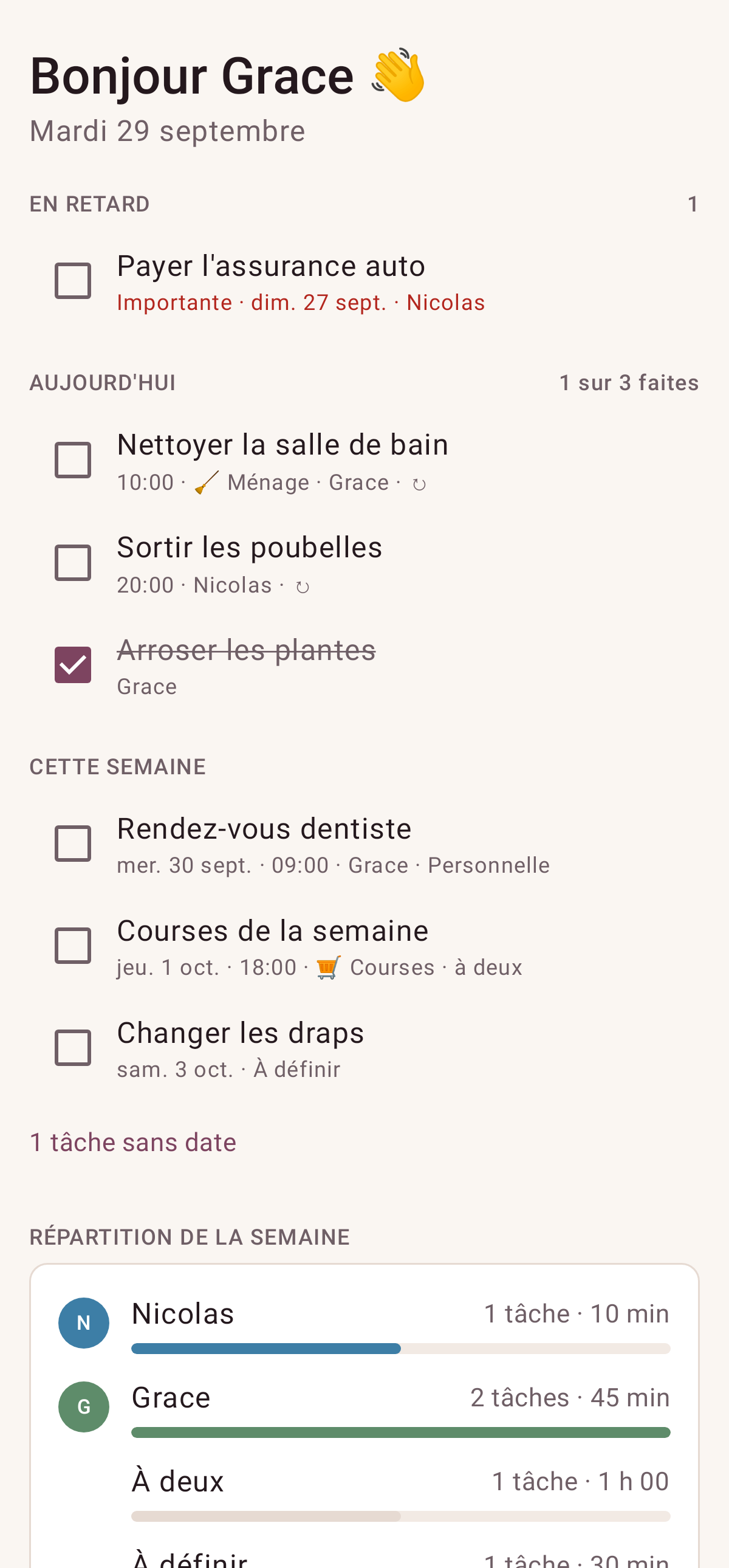 Écran Aujourd'hui